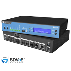 iSDV-200CTR 4K HDR SDVoE IP combo transceiver supports 10G copper & fiber