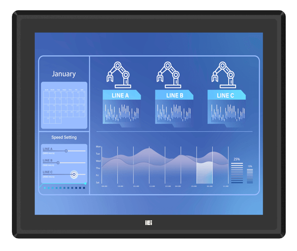 PPC2-C17-EHL 17 Inch Fanless Panel PC | Intel® Elkhart Lake Platform