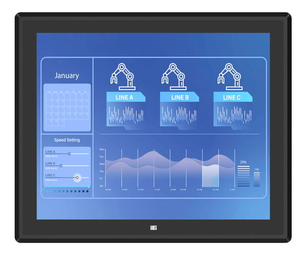 PPC2-C19-EHL 19 Inch Fanless Panel PC | Intel® Elkhart Lake Platform