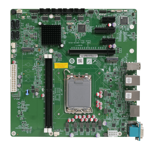 IEI IMB-ADL-H610 micro ATX motherboard supports 12th/13th generation Alder Lake-S/Raptor Lake-S Intel® CPU